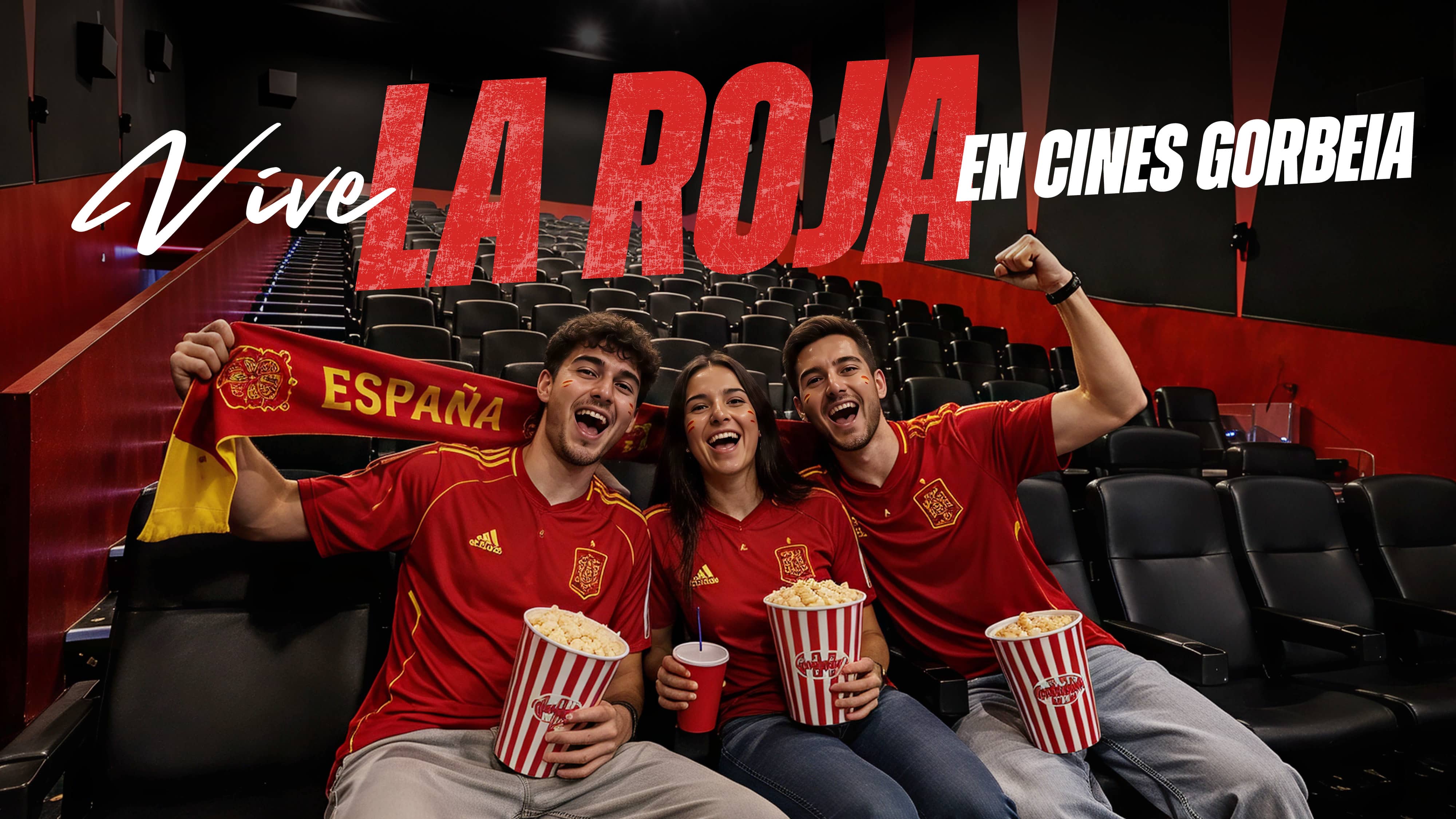 La roja se vive en cines Gorbeia