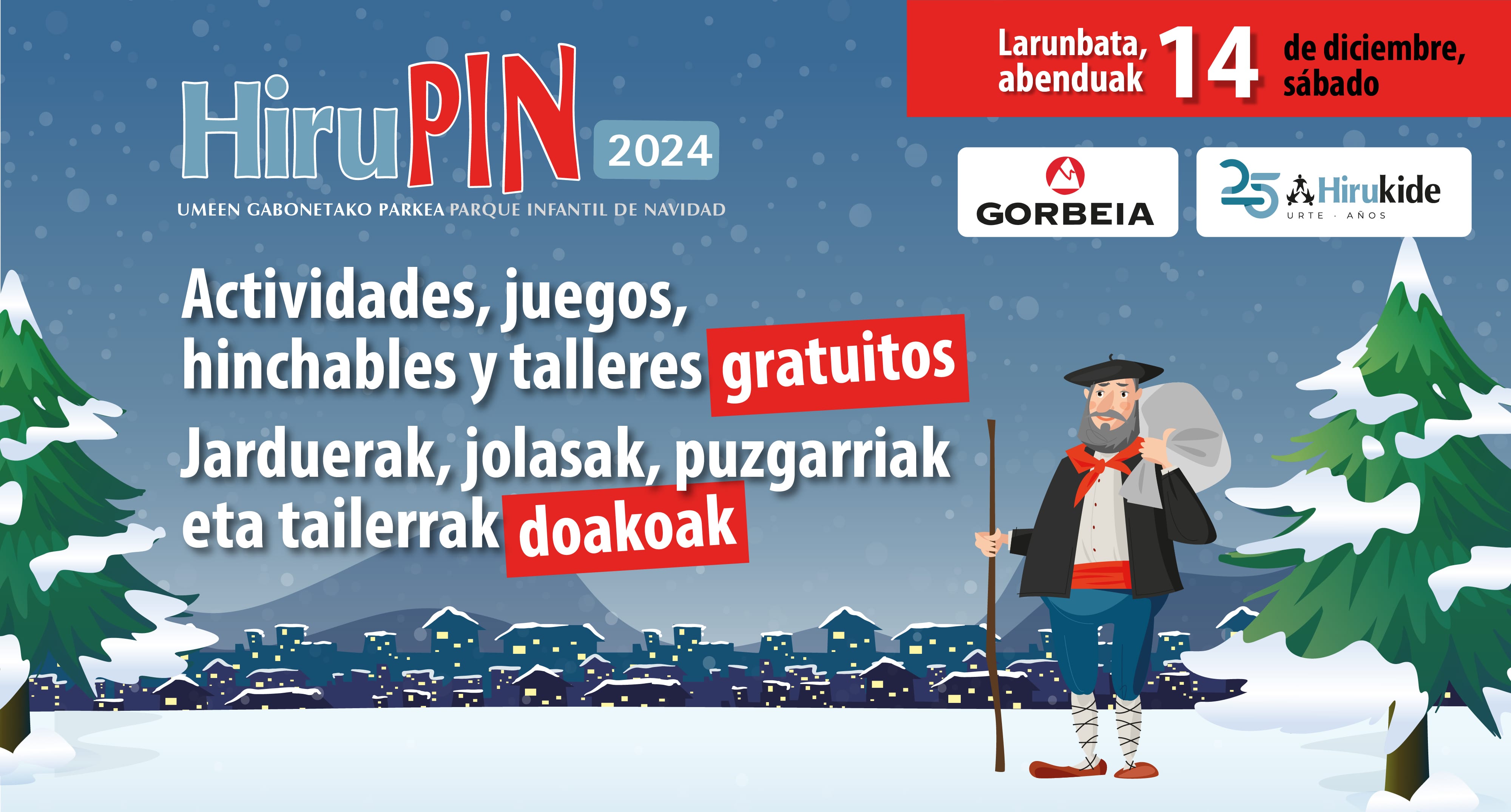 ¡Ven al Parque Infantil de Navidad Hirupin 2024!