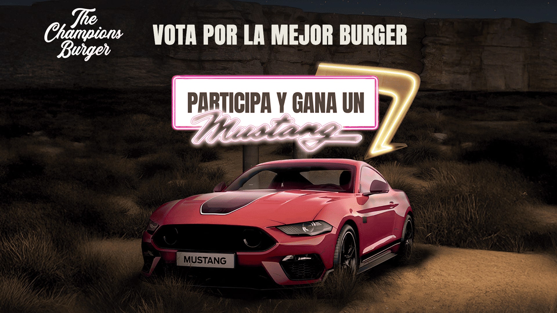 Vota por la mejor Burger y gana un Mustang